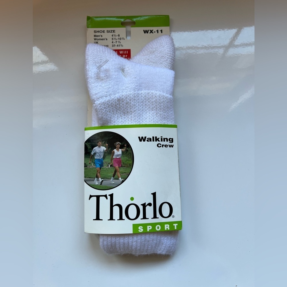 VINTAGE Thorlo Sport Walking‎ Crew Socks -WX 11